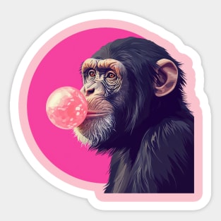 monkey make bubble Sticker